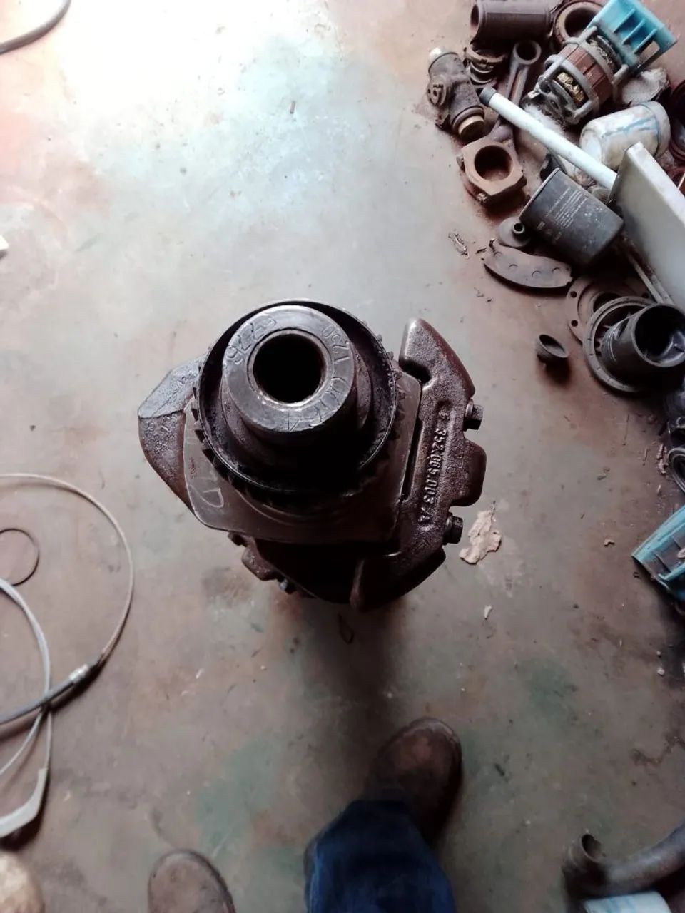 Virabrequim motor OM 352, Biela 0.25, Mancal 0.50, gaxeta. - Foto 4