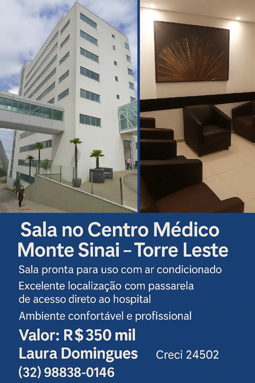 Sala no Centro Médico Monte Sinai na torre Leste