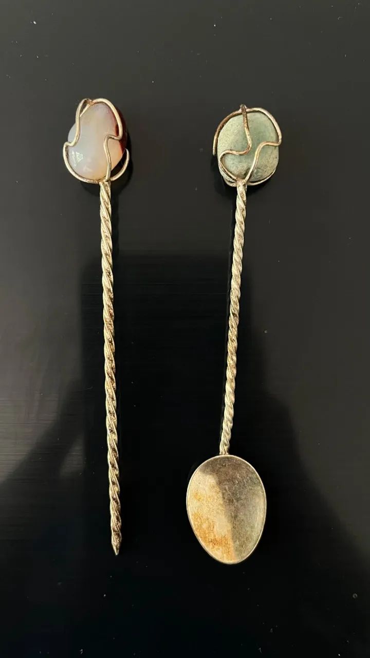 Conjunto de duas colheres decorativas da marca H.Stern Joalheiros - Foto 3