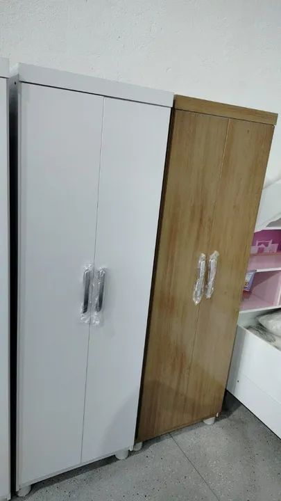 Multiuso Zaqueu 2 Portas Branco 100% MDF - Entrega Montado  - Foto 2