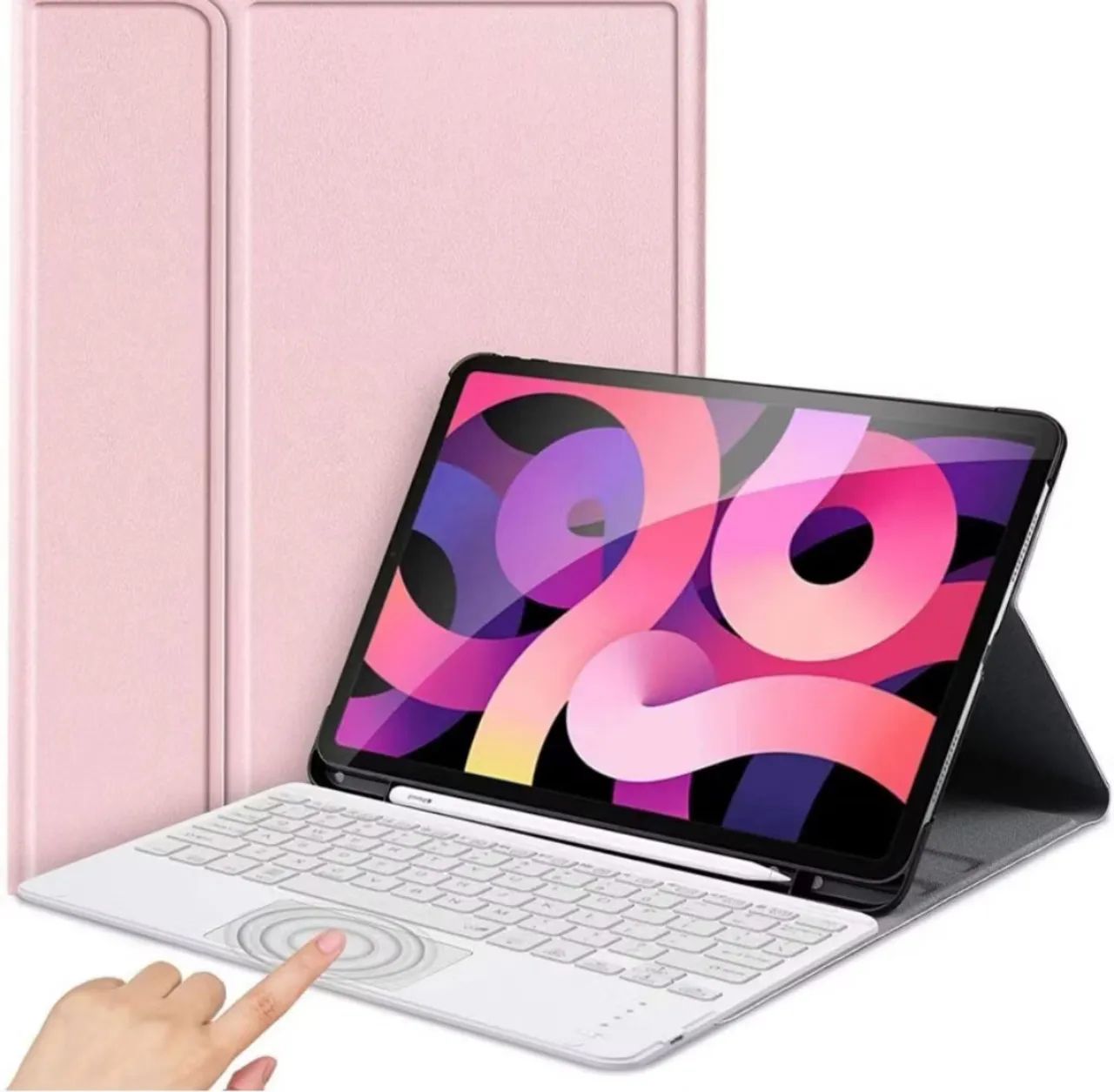 Capa e Teclado com touchpad para iPad, Novo!
