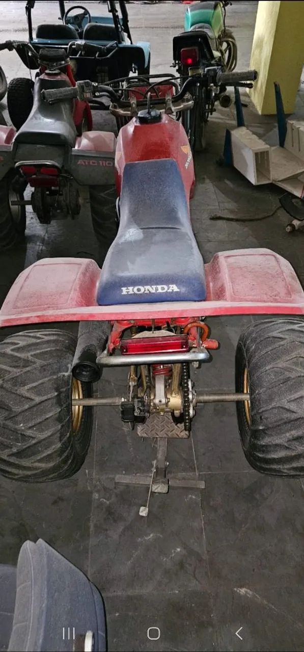 Atv triciclo Honda 250R 1986 raridade  - Foto 3