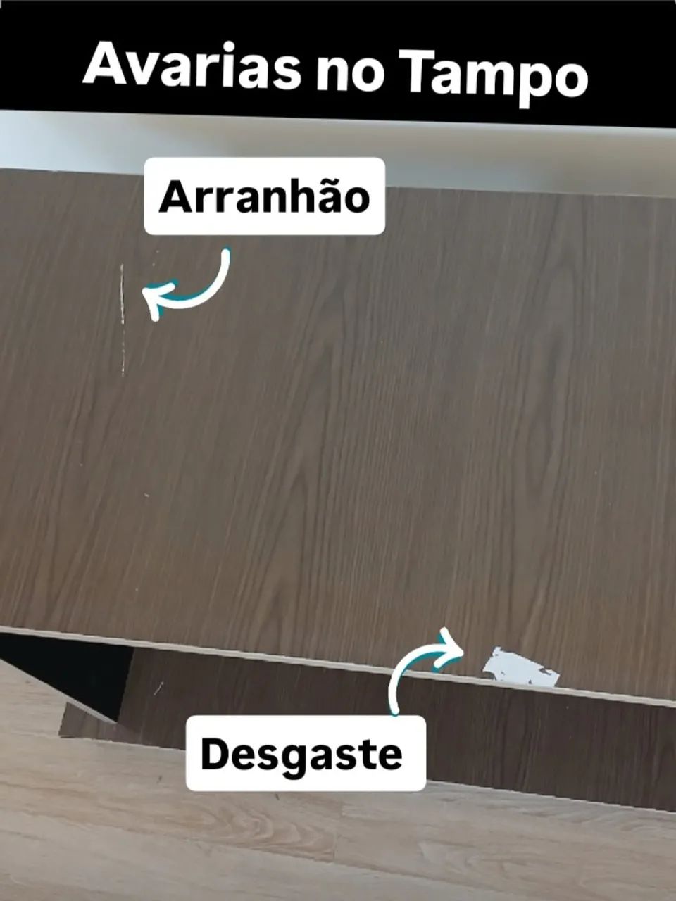 Mesa de Centro Canto Sala de Estar TV e Bar móvel funcional Avaria  - Foto 3