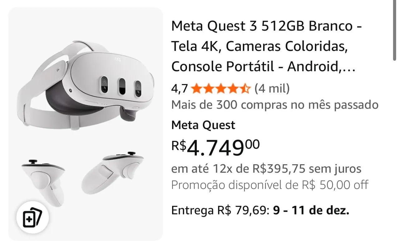 Meta Quest 3 (leia)  - Foto 4