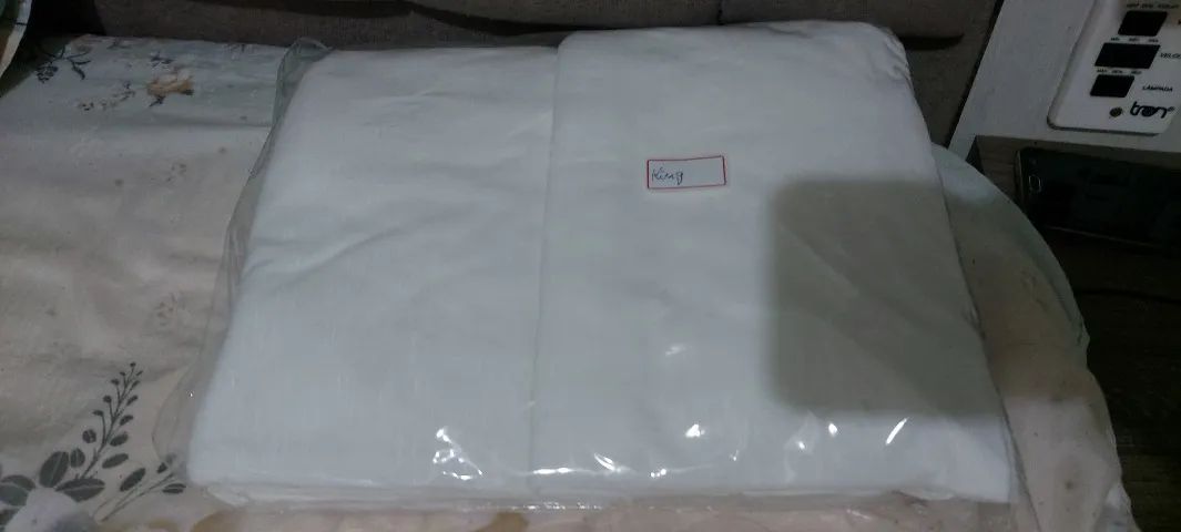 saia para box e lençol king - Foto 2