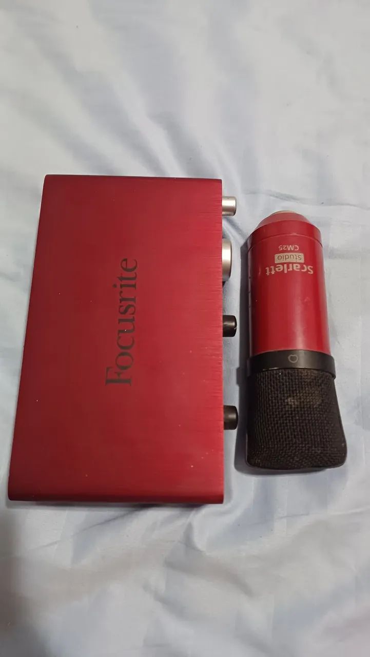 Interface de Áudio Focusrite Scarlett 2i2 + Microfone Sennheiser - Foto 4