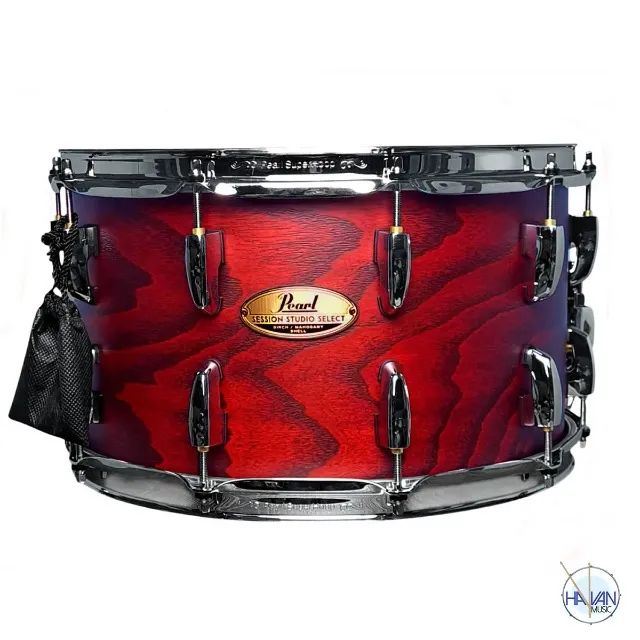 Caixa Pearl Session Studio Select Scarlet Ash 14" x 8" - Nova, Envio - Foto 3