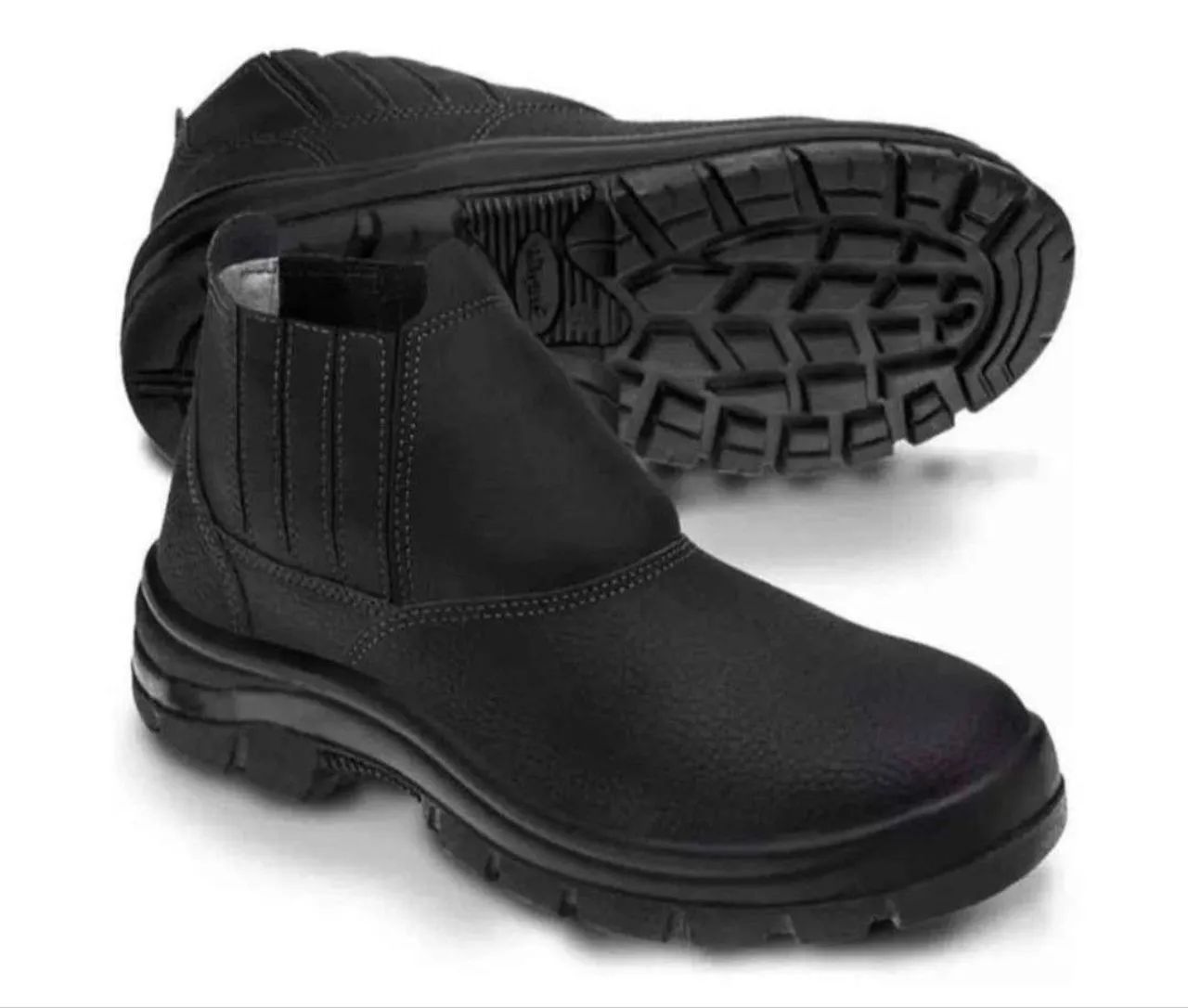 Bota de Segurança Preta - Conforto e Proteção