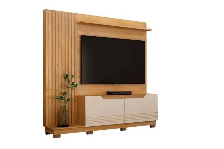Rack Home Santiago Valdemoveis Cinamomo/Off White - Entrega Rápida! 