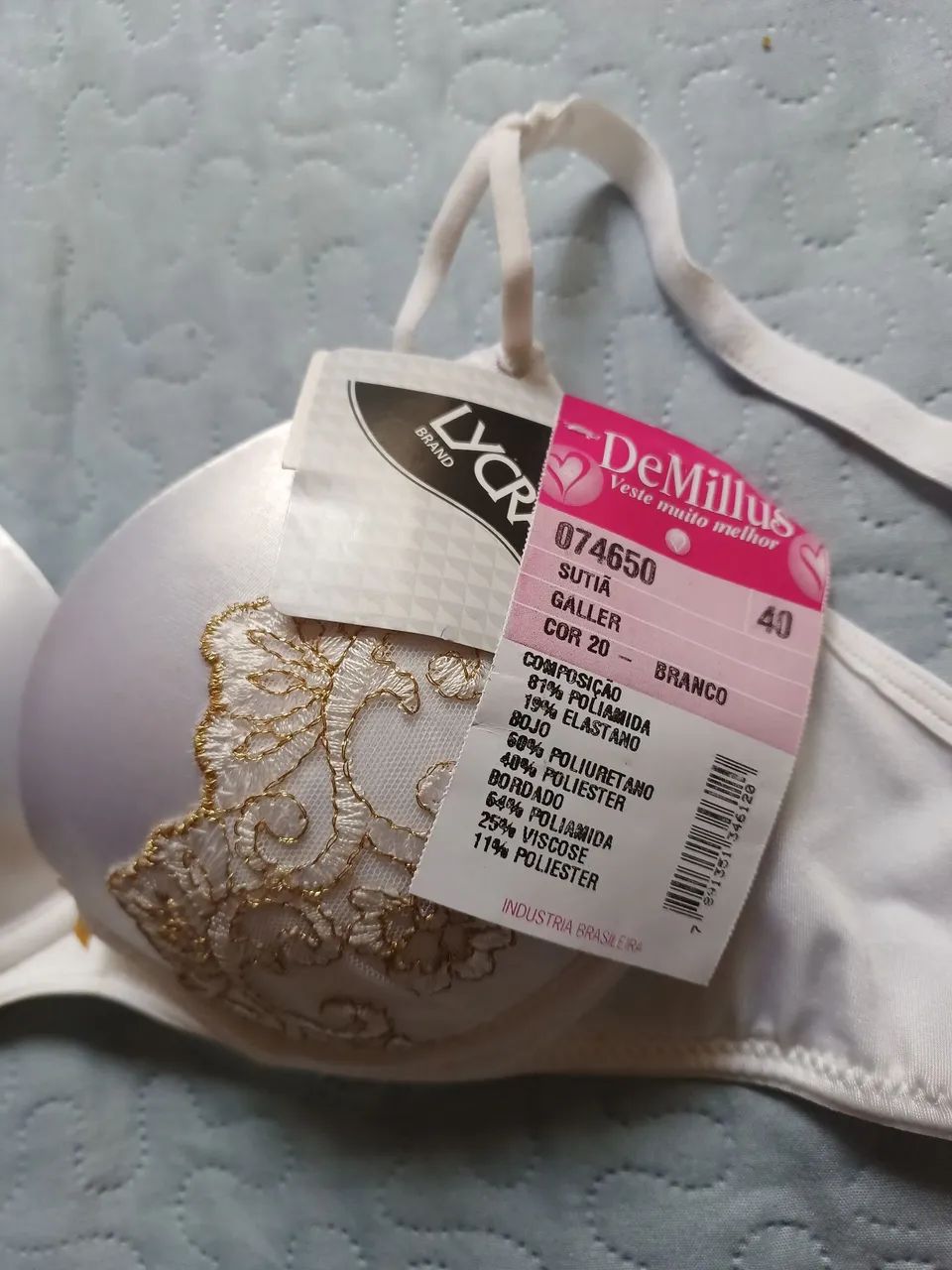 Conjunto Galler Demillus bordado dourado  - Foto 4