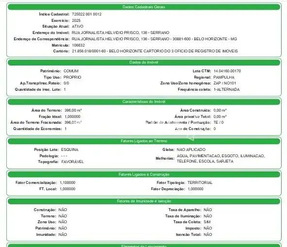 LOTE A VENDA NO SERRANO - Foto 3