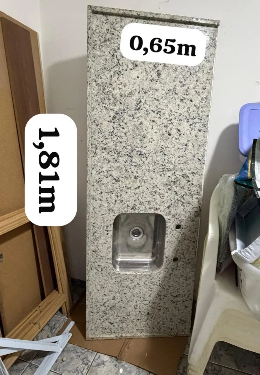 Pia cozinha 1,80m com cuba