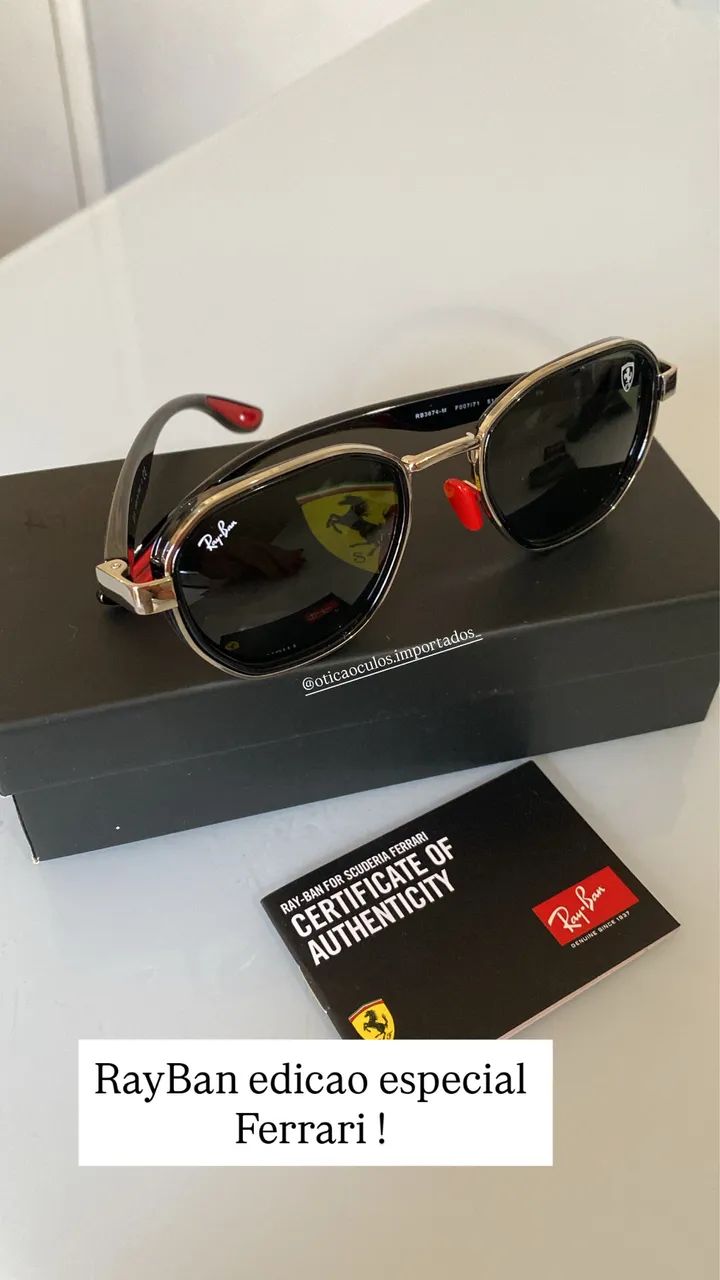 Edição especial Ferrari limitadíssimo Rayban  - Foto 2