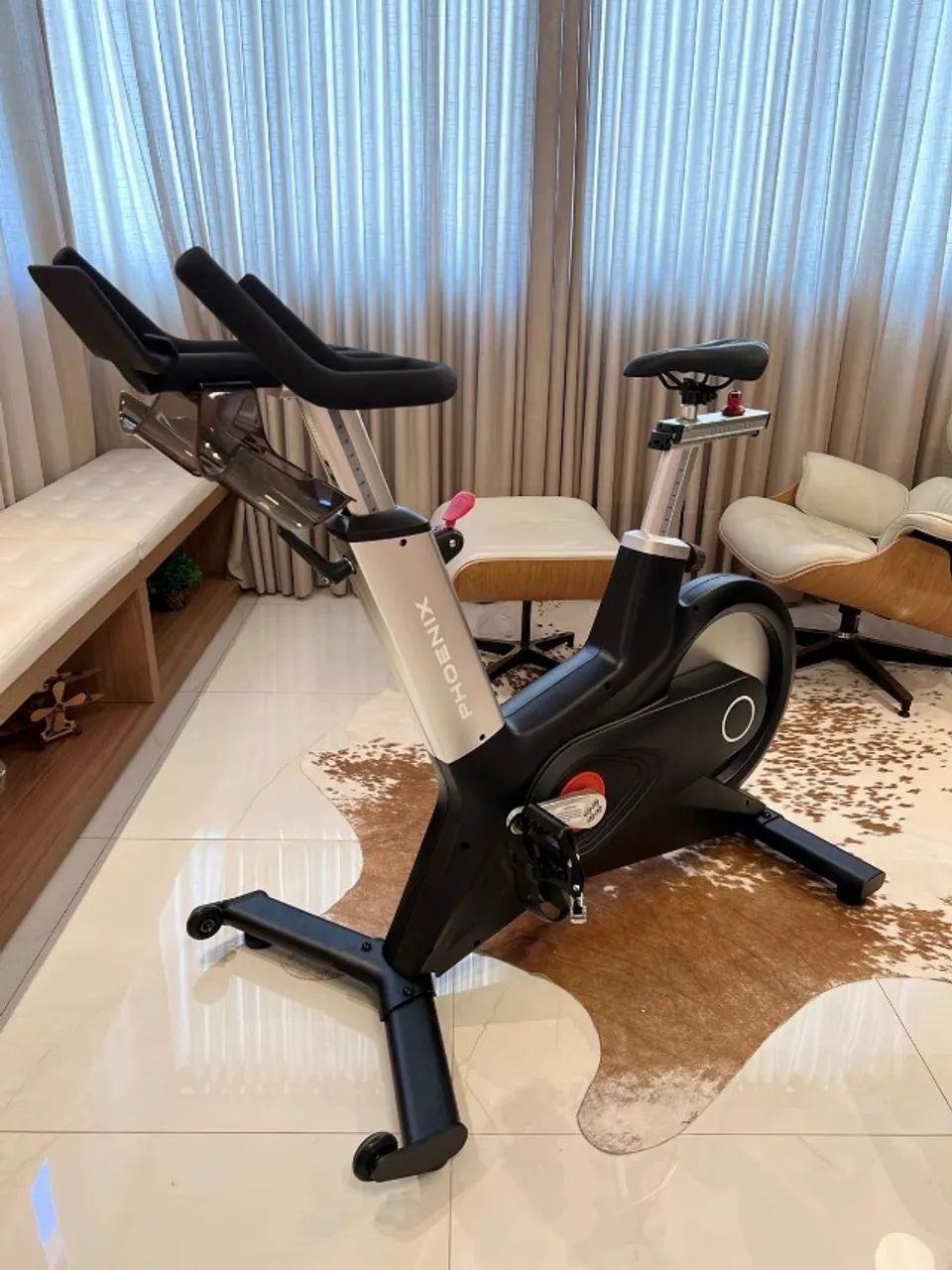 BICICLETA DE SPINNING PROFISSIONAL MAGNETICA BLUETOOTH - Foto 5