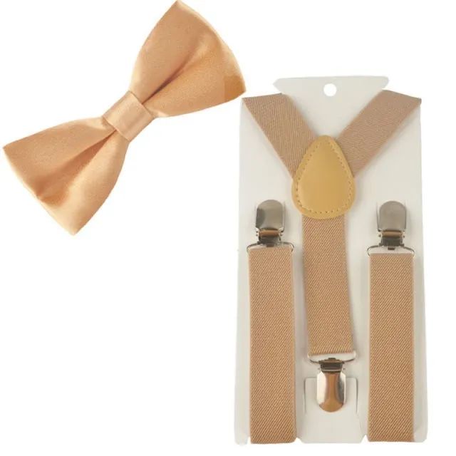 Kit Suspensório + gravata Borboleta Infantil Criança Festa Acessório Masculino Menino - Foto 6