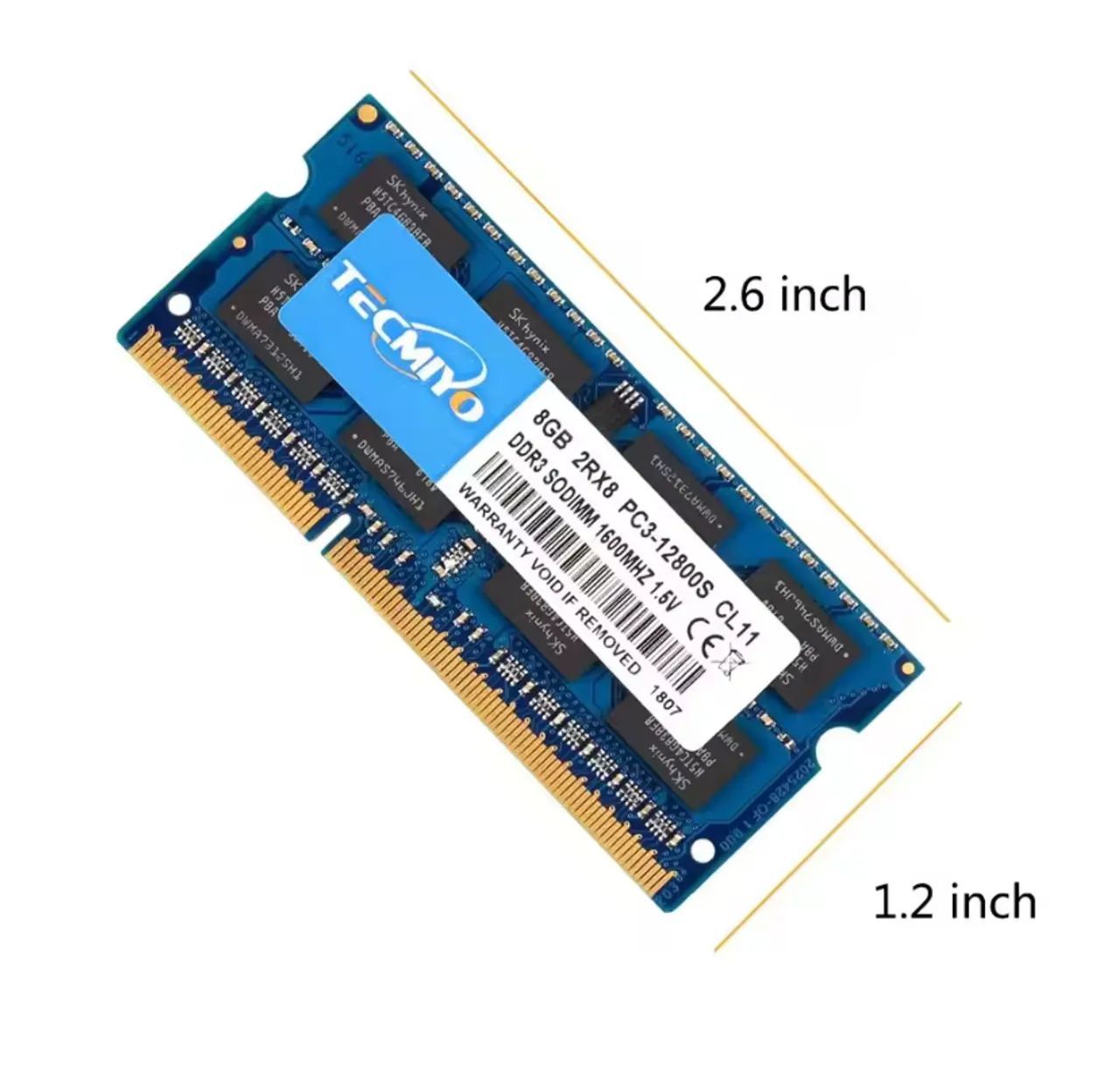 Memória RAM notebook DDR3 8GB 1600mhz