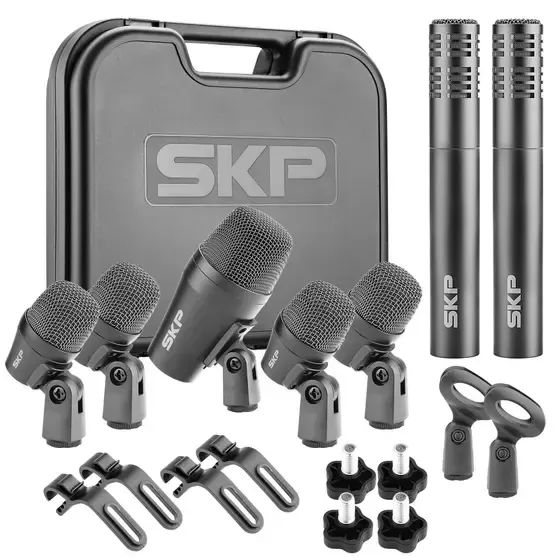 Kit de Microfones SKP DRUM 7 para Bateria SADRUM7