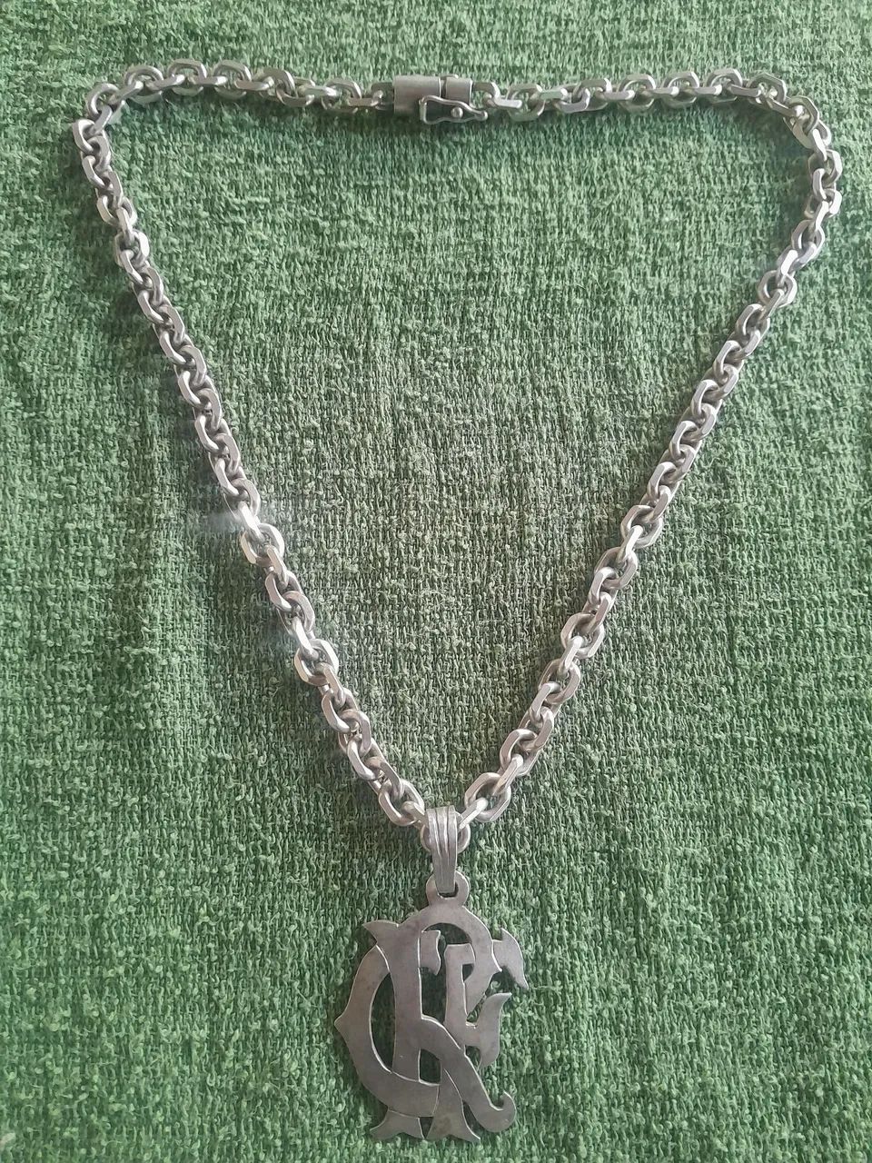 Corrente de prata 950, com pingente personalizado 