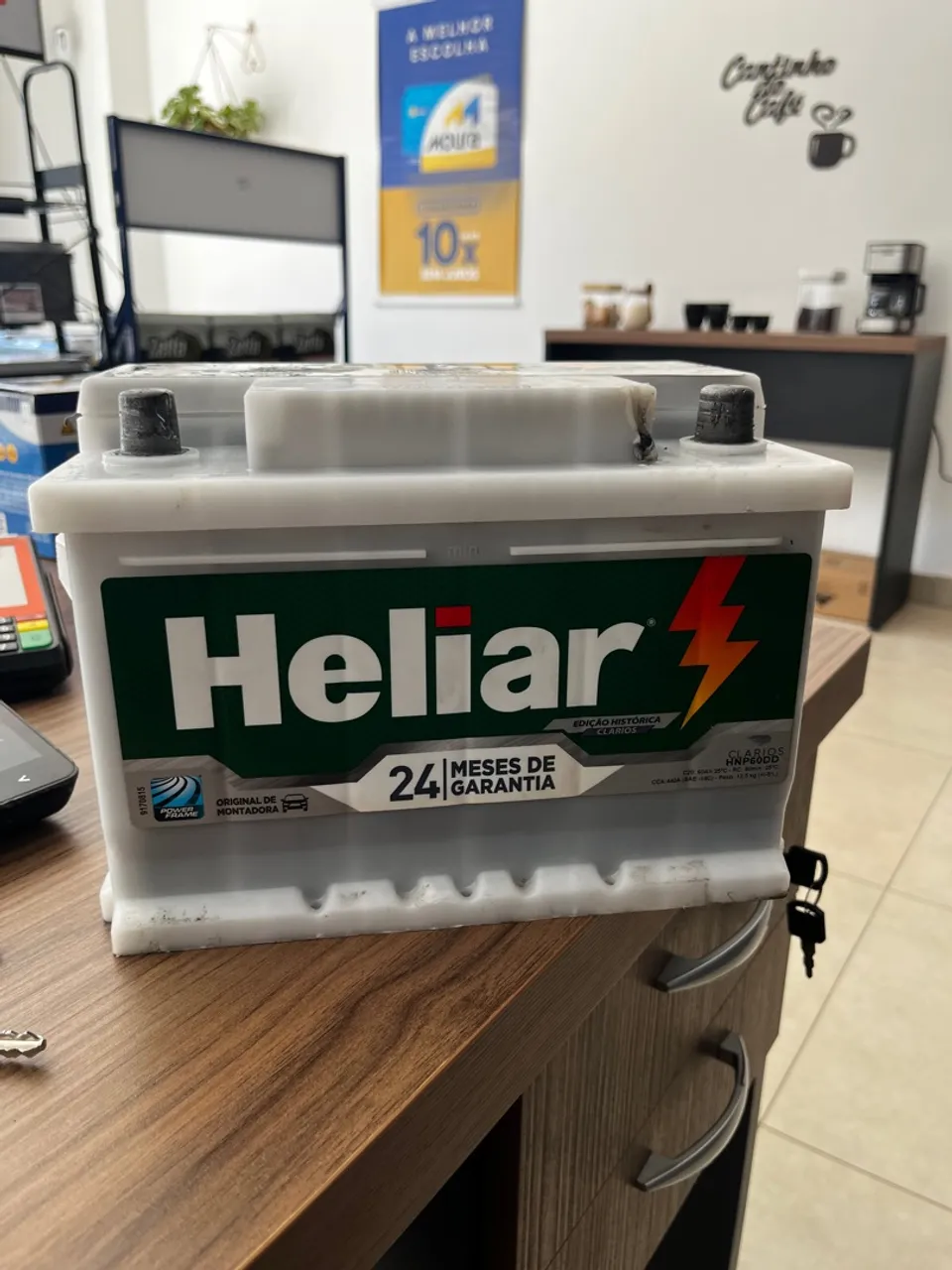 Bateria Heliar 60Ah SEMI NOVA