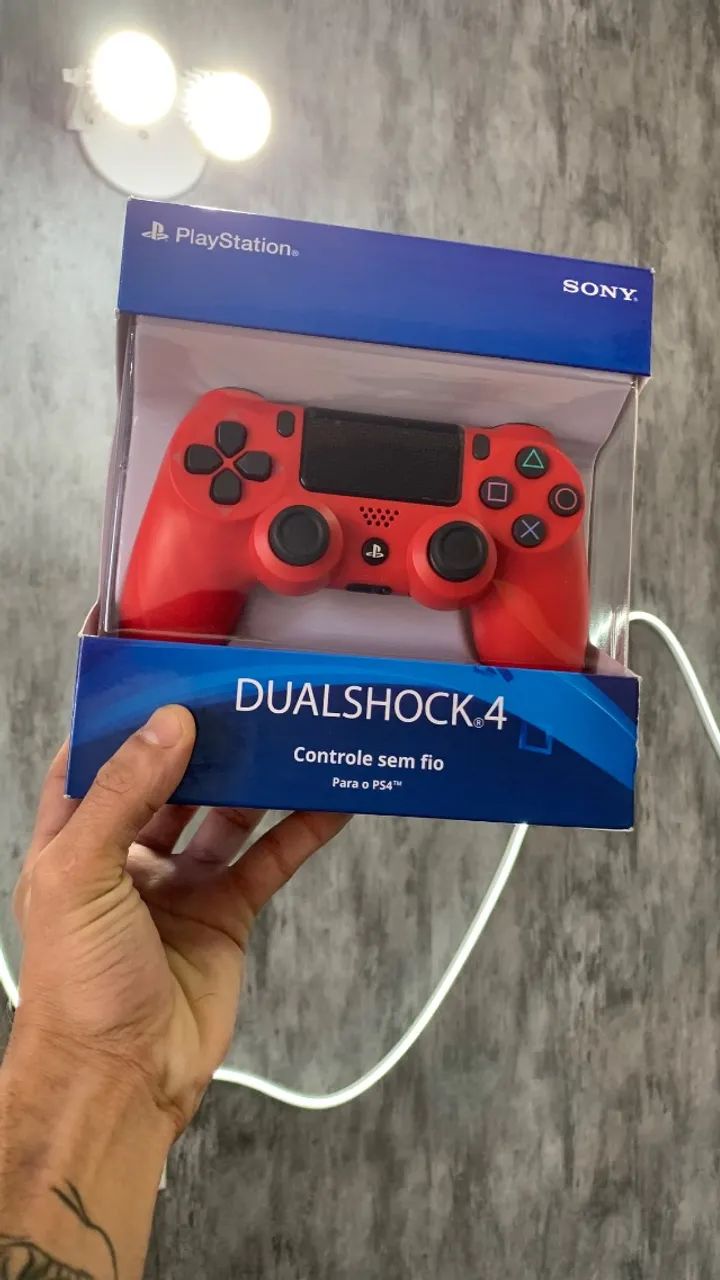 Controle PlayStation 4 Vermelho Red Magma Bluetooth Compatível Pc, Notebook, Smart TVs  - Foto 3