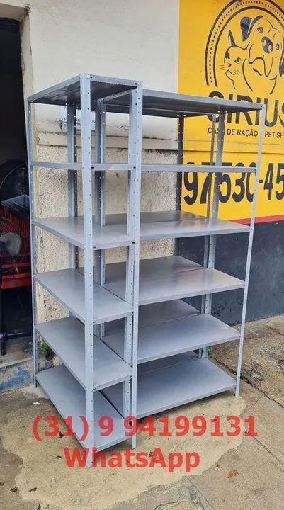 Nova! Entregue na Sua Porta e Frete Grátis BH - Estante Prateleira de Aço - Foto 4