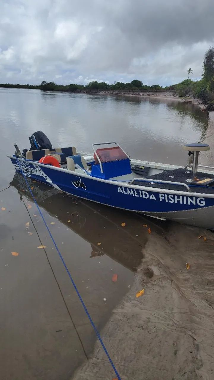 Lancha de alumínio   super nova - Foto 8
