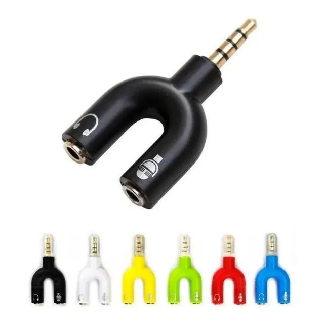 Adaptador Y P2 P3 Splitte Fone E Microfone Headset - Foto 5