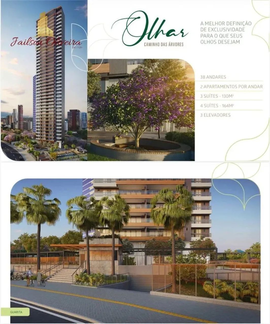 Apartamento 3 Suítes Com Gabinete. Ed Olhar Caminho das Árvores. - Foto 2