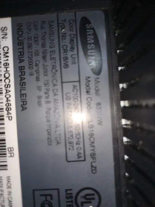 Monitor Samsung 16 polegadas com marcas de uso  - Foto 5