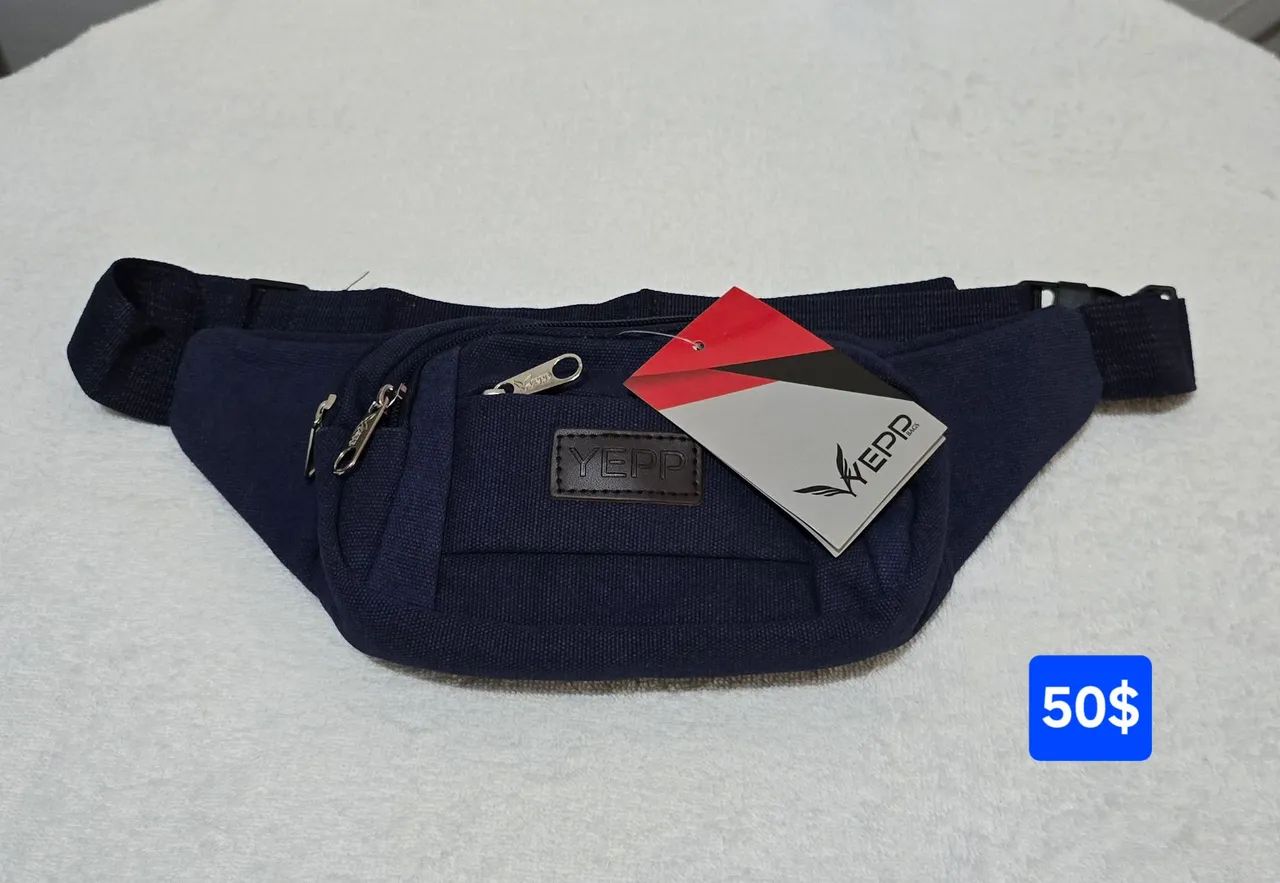 Pochete de lona da Yepp azul original 