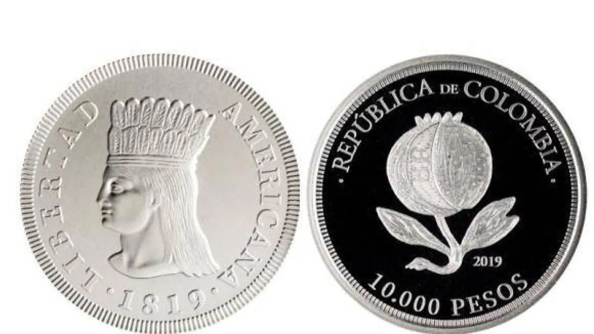 MOEDA 10.000 PESOS DA COLÔMBIA  - Foto 3