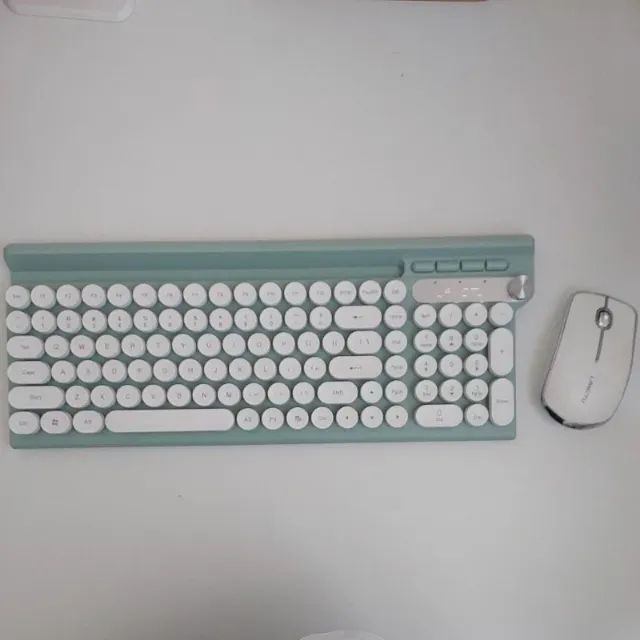 Conjunto Teclado e Mouse recarregáveis e sem fio Langtu