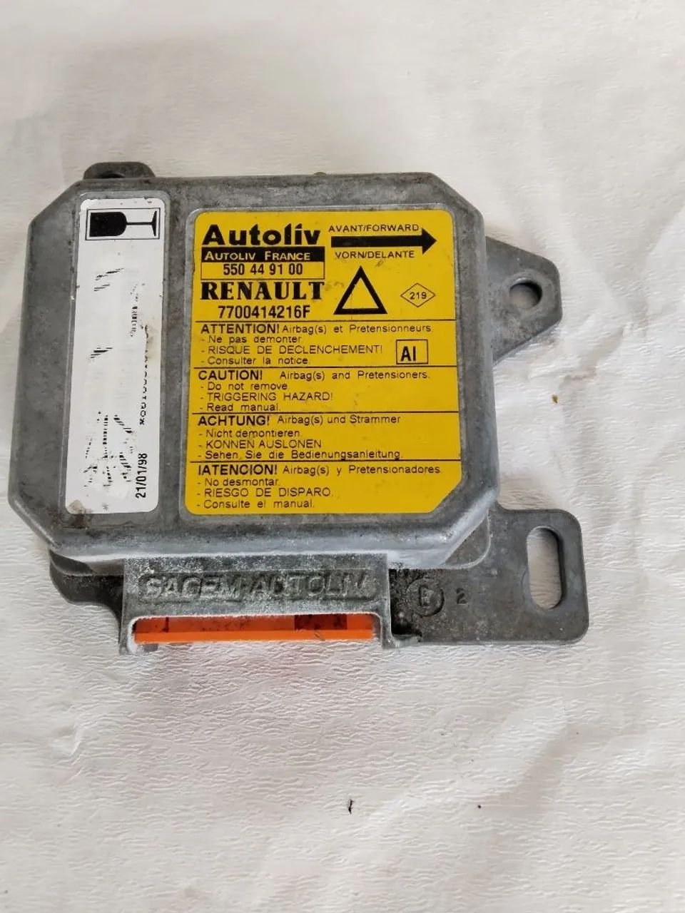 Modulo airbag Renault Laguna 550449100 / *6f