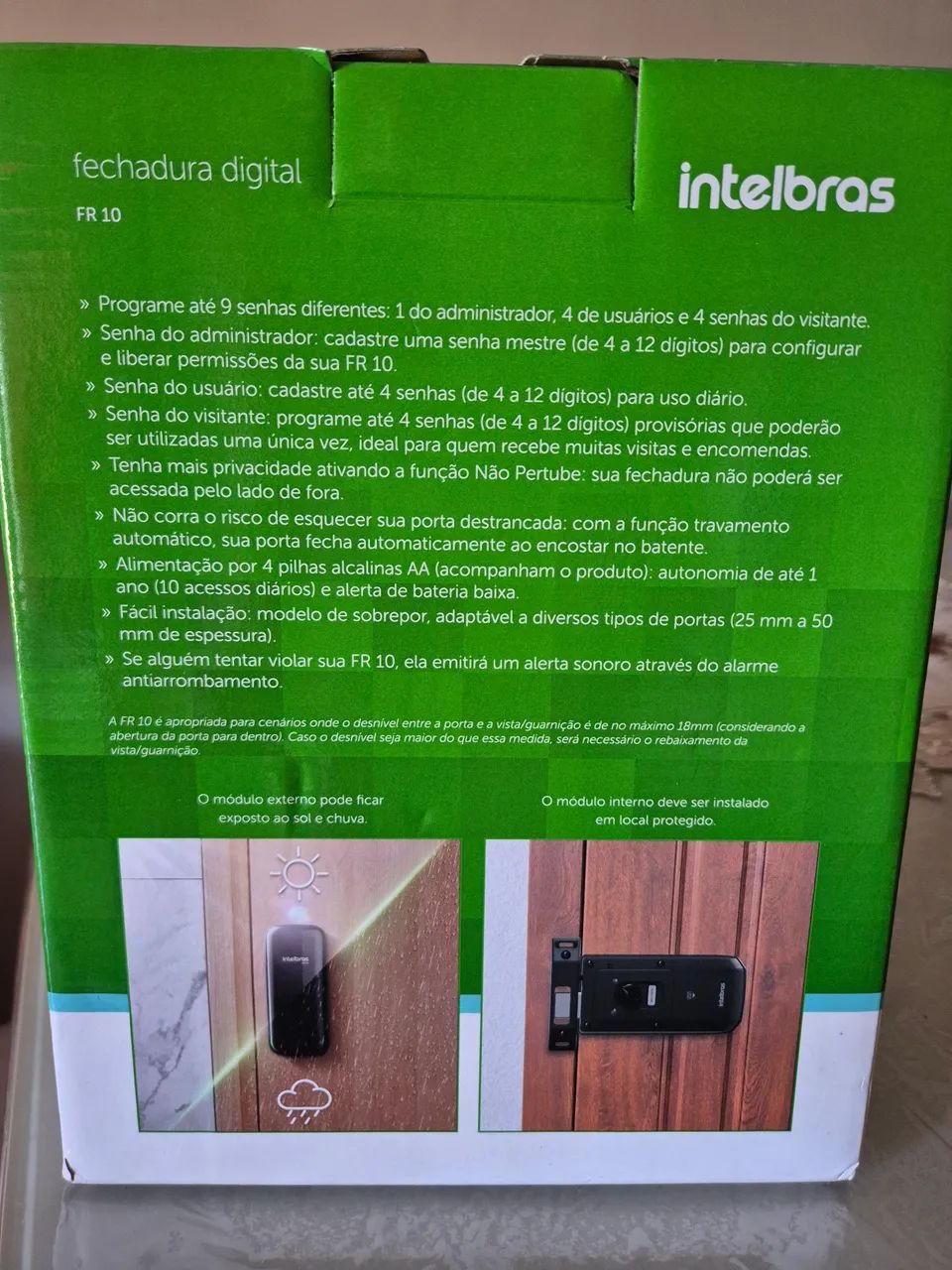Fechadura digital F10 Intelbras NOVA - Foto 2