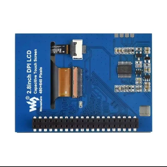 Tela 2.8" LCD DPI IPS Touch Screen com GPIO - Foto 3