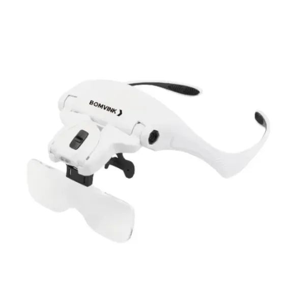 óculos com lupa de cabeça e luz led - bom-7461 - bomvink - Foto 5