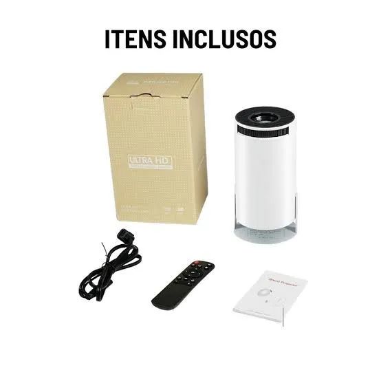 Smart Mini Projetor HY300 Portátil Com Android e Wifi Novo64573372924675123