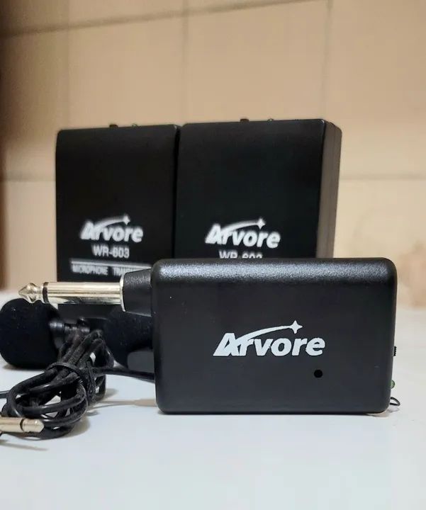 MICROFONES SEM FIO LAPELA E RECEPTORES - ÁRVORE WR-603 - Foto 4