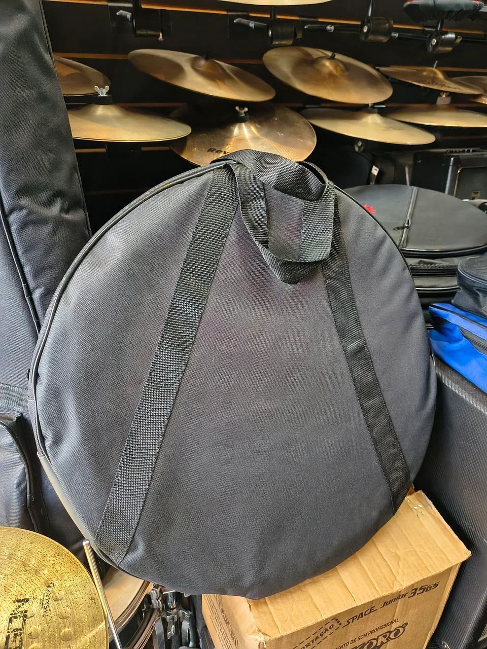 Bolsa Bag Pratos 20 polegadas triplo super luxo espuma pack super reforçado na medida cert - Foto 4