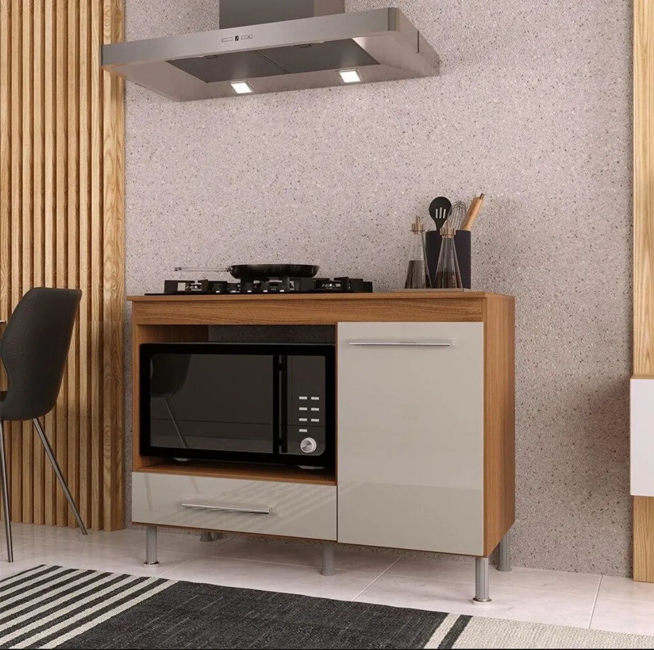 BALCÃO PARA FORNO E COOKTOP 