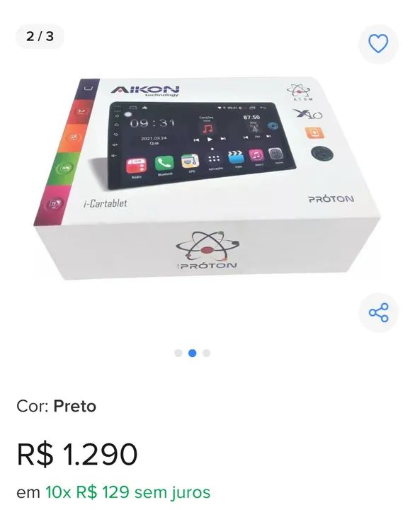 Central Multimídia Proton Aikon i-Cartablet Android