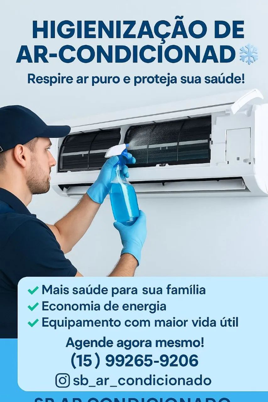 Higienização de ar condicionado Sorocaba 