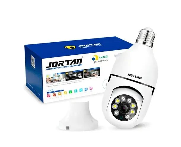 Camera lampada wi-fi ip com Noturna leds brancos lampada - Foto 5