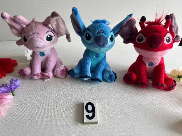 Stitch Lotinho os tres 16 cm eles falam em ingles
