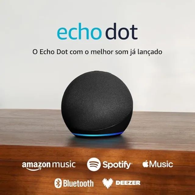 Echo Dot 5ª Geração - Assistente Alexa com Som Potente e Funções de Casa Inteligente