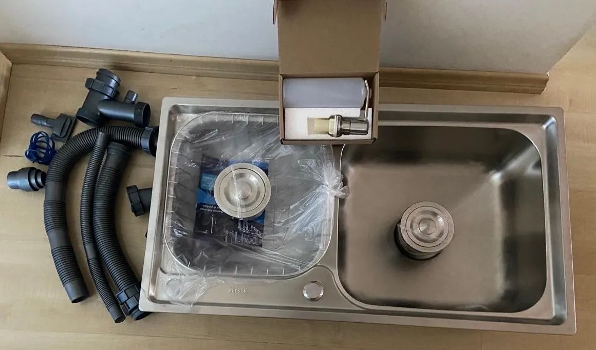 Cuba Dupla Cozinha em Inox com Acessórios