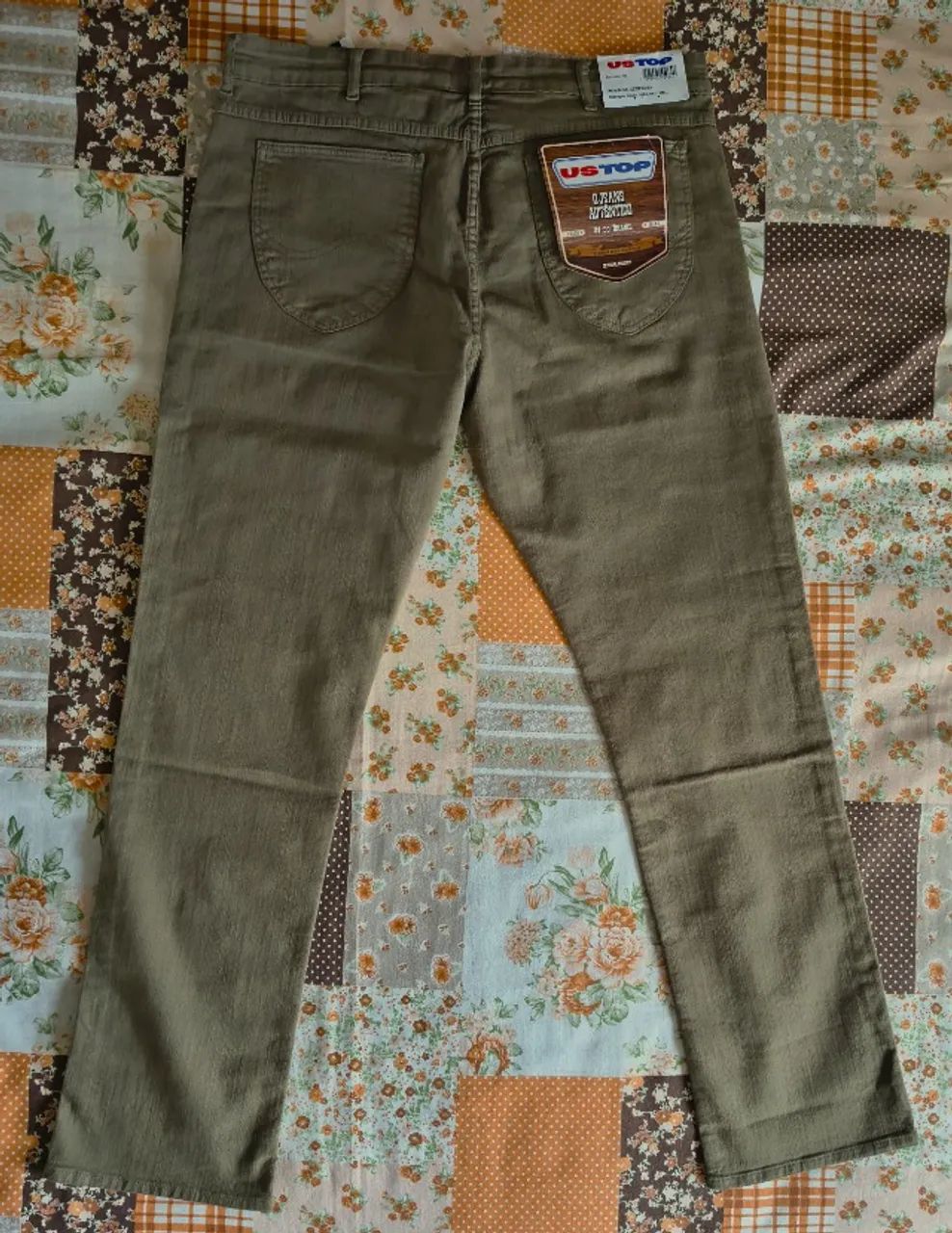 Calça Ustop em sarja stretch regular - tam. 50 - Foto 5
