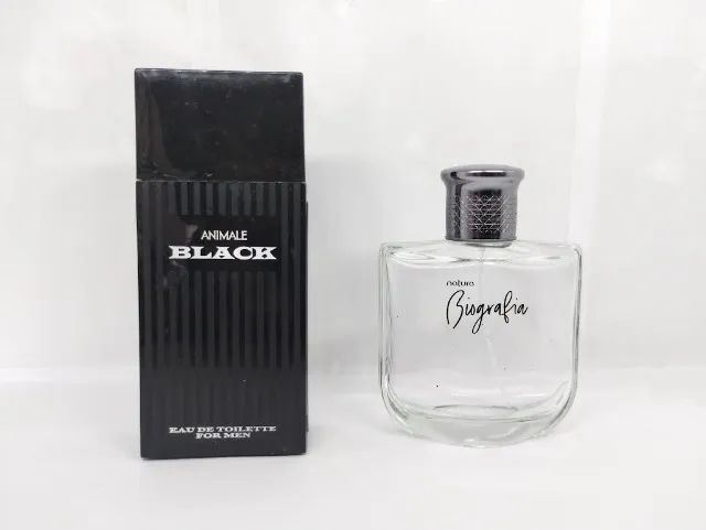 Kit 2 vidros  vazio de perfumes: Animale e Biografia
