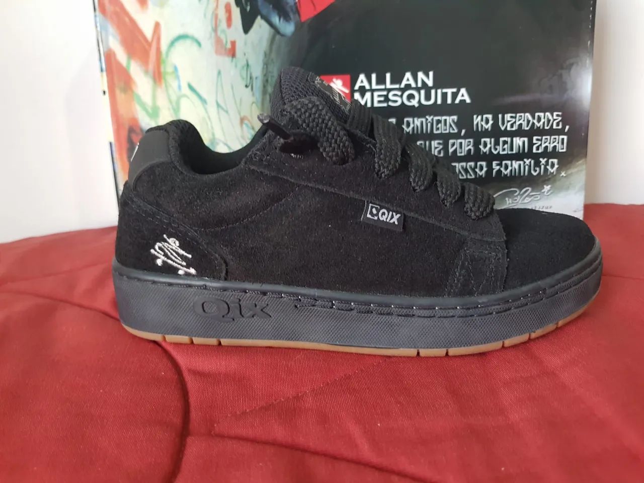 Tênis QIX Chorão Pro Model Allan Mesquita Preto Natural Calçados