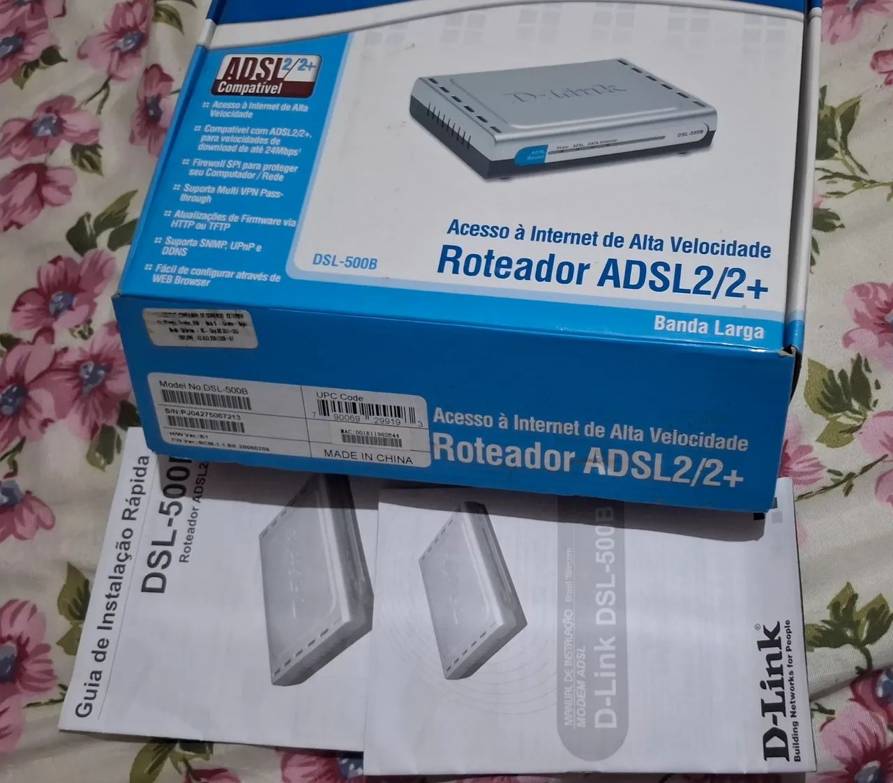 Roteador ADSL2+/2+ D-Link DSL-500B - Foto 2